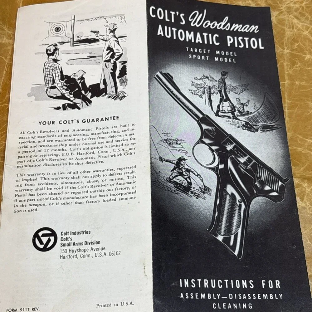Colt Targetsman Original Box w/ Warranty Card Instructions Target Wrapping Paper